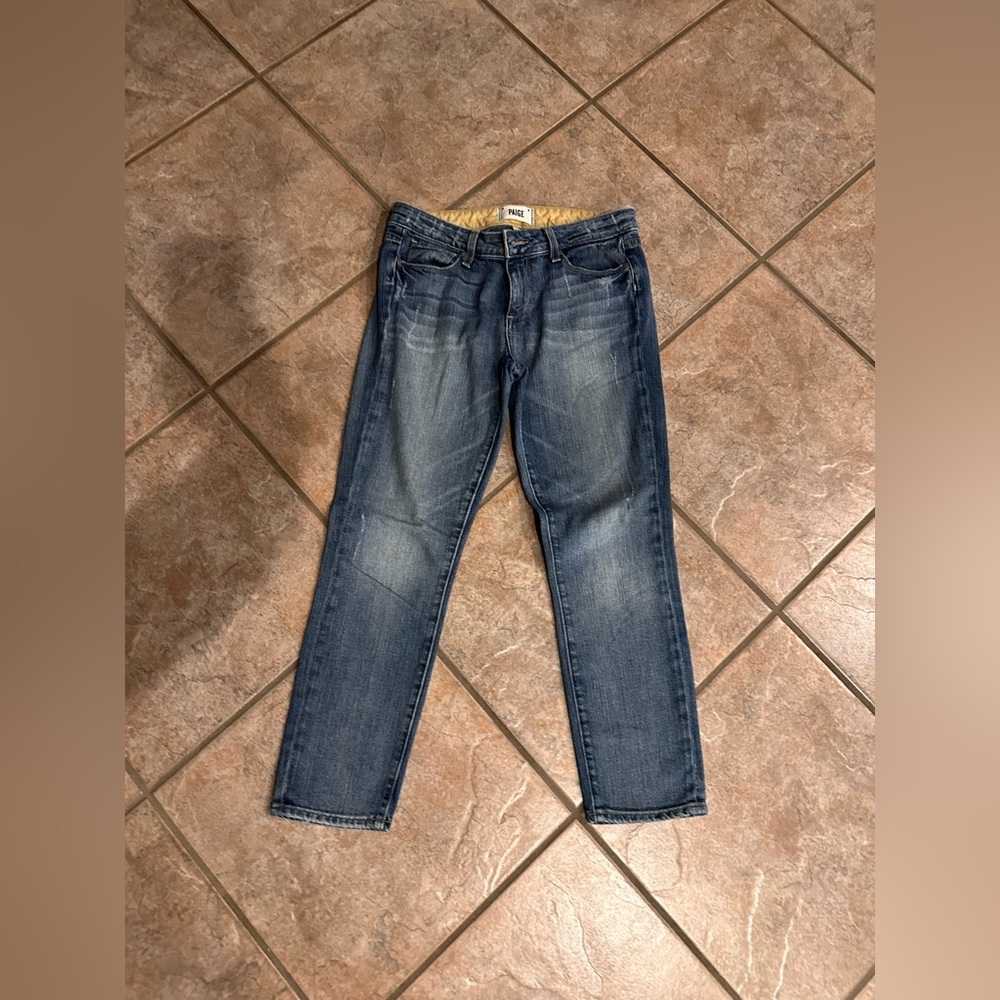 Paige crop jeans